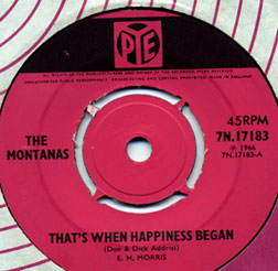 Author's copy of That's When Happiness Began. Now changing hands for 100 and more on the FreakBeat Circuit!